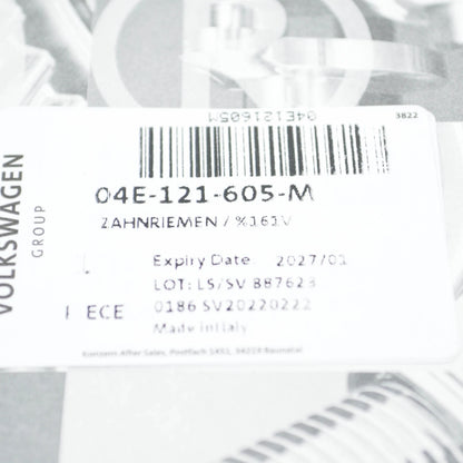 NEW VOLKSWAGEN ARTEON 3H7 WATER PUMP TOOTHED BELT 04E121605M ORIGINAL