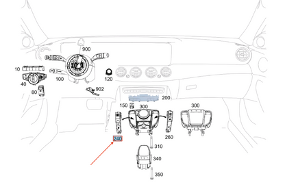 NEW MB E W213 AMG LOWER CONTROL PANEL LEFT SWITCH BLOCK A2139052404 ORIGINAL