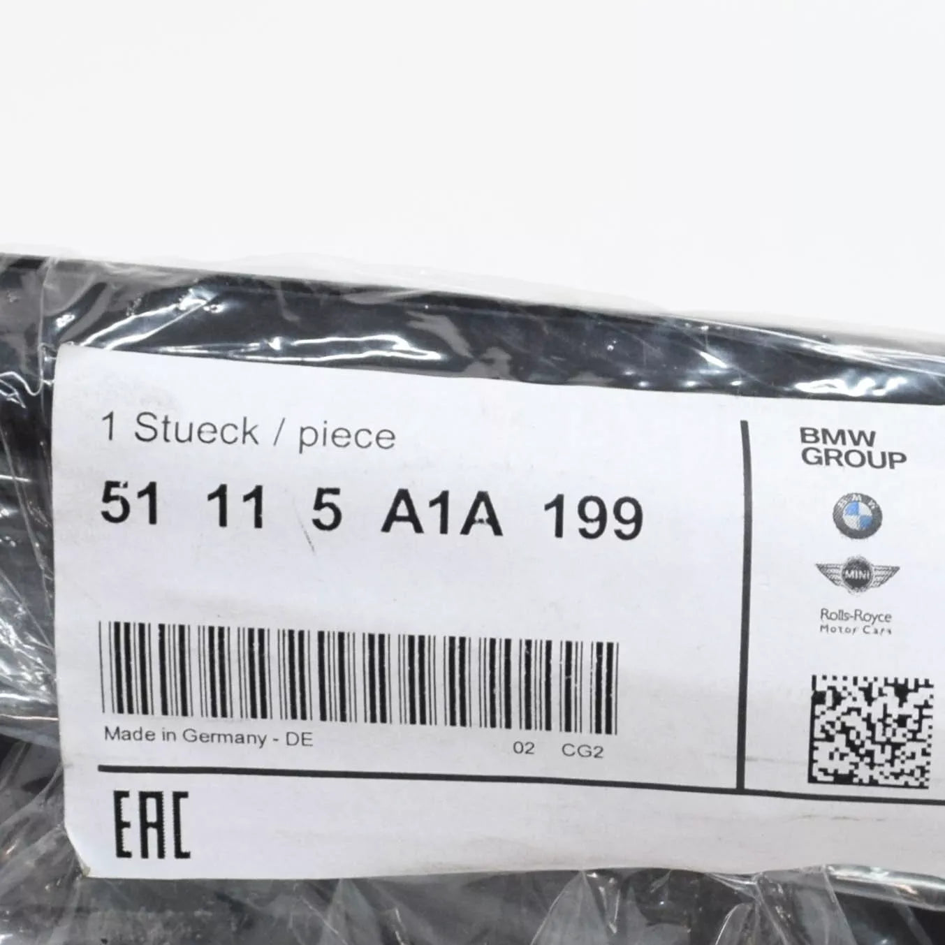 NEW BMW 8 CABRIO G14, F91 FRONT NUMBER HOLDER 51115A1A199 5A1A199 ORIGINAL