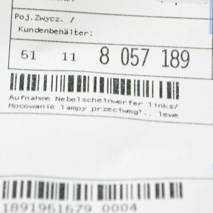 NEW BMW 3 GT F34 LEFT FOG LIGHT BRACKET 51118057189 8057189 2016