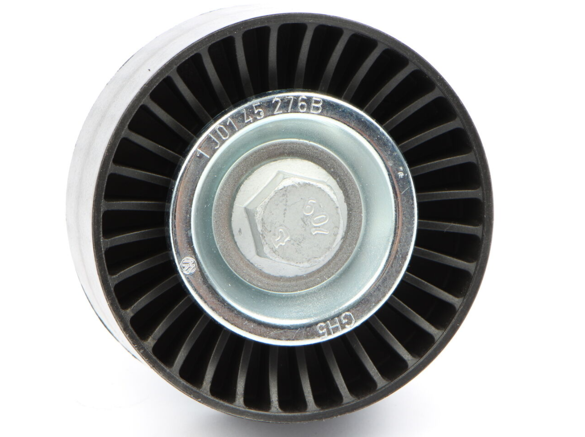 new audi a1 8x v-ribbed belt idler pulley with bolt 1j0145276b original