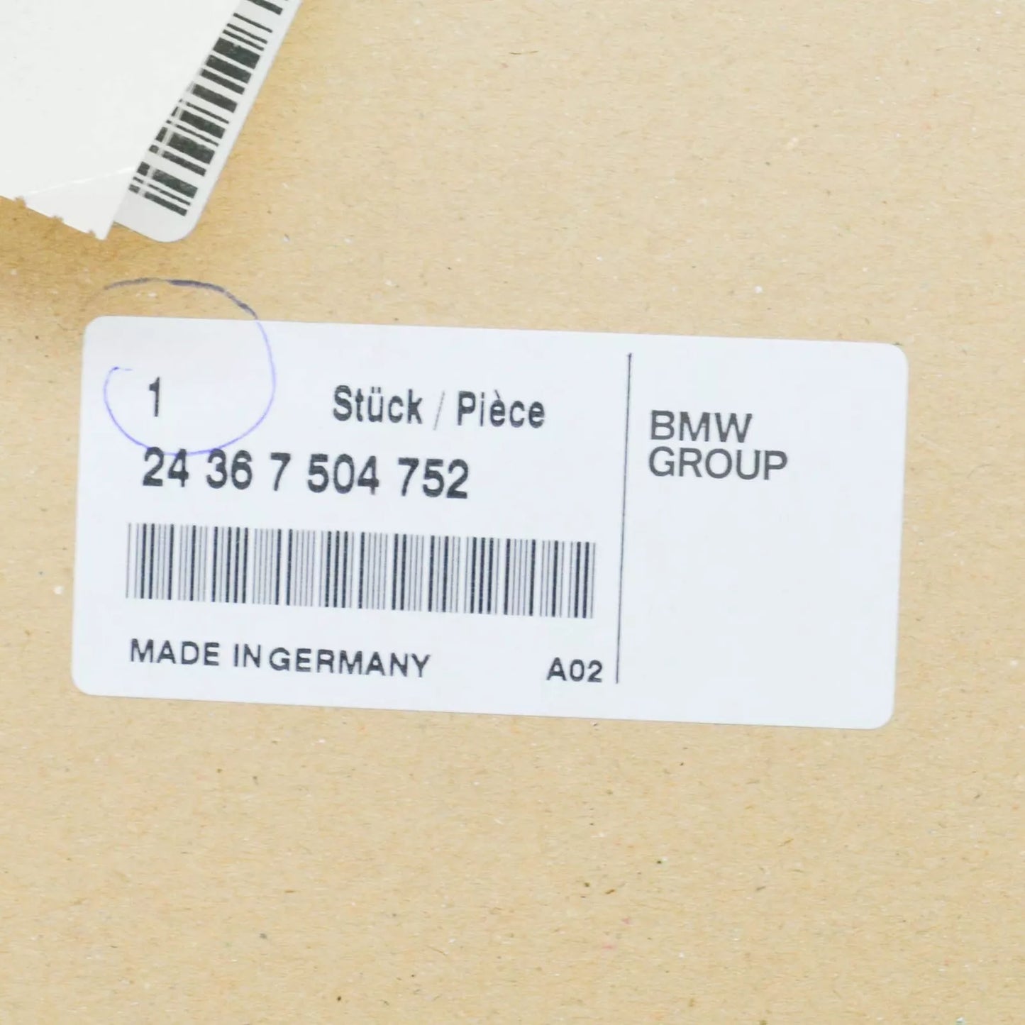 NEW BMW 3 E46 WIRING HARNESS W/ TEMP SENSOR 7504752 24367504752 ORIGINAL