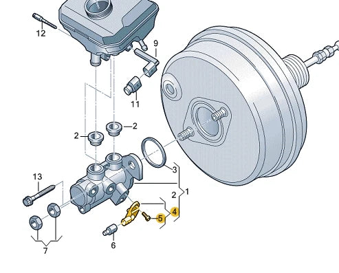NEW AUDI A4 ALLROAD B9 BRAKE LIGHT SENSOR REPAIR KIT 5C6698459 ORIGINAL