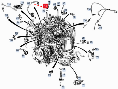 new mercedes-benz gle w167 camshaft position sensor a6549052400 original