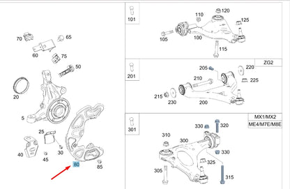 NEW MB VITO W447 FRONT LEFT BRAKE DISC COVER PLATE A4474210000 ORIGINAL