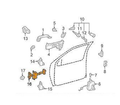 NEW MERCEDES-BENZ C-CLASS W203 FRONT RIGHT DOOR CHECK STRAP A2037200116 ORIGINAL