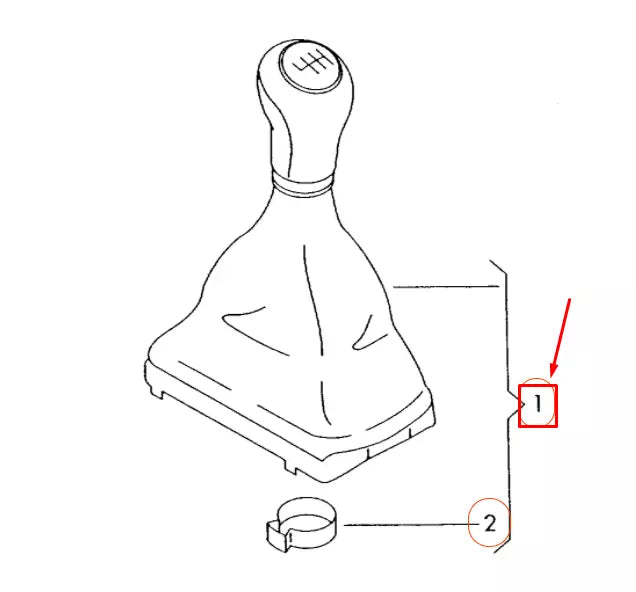 NEW AUDI A1 8X GEARSTICK KNOB WITH TRIM 8X0863278KXBA ORIGINAL