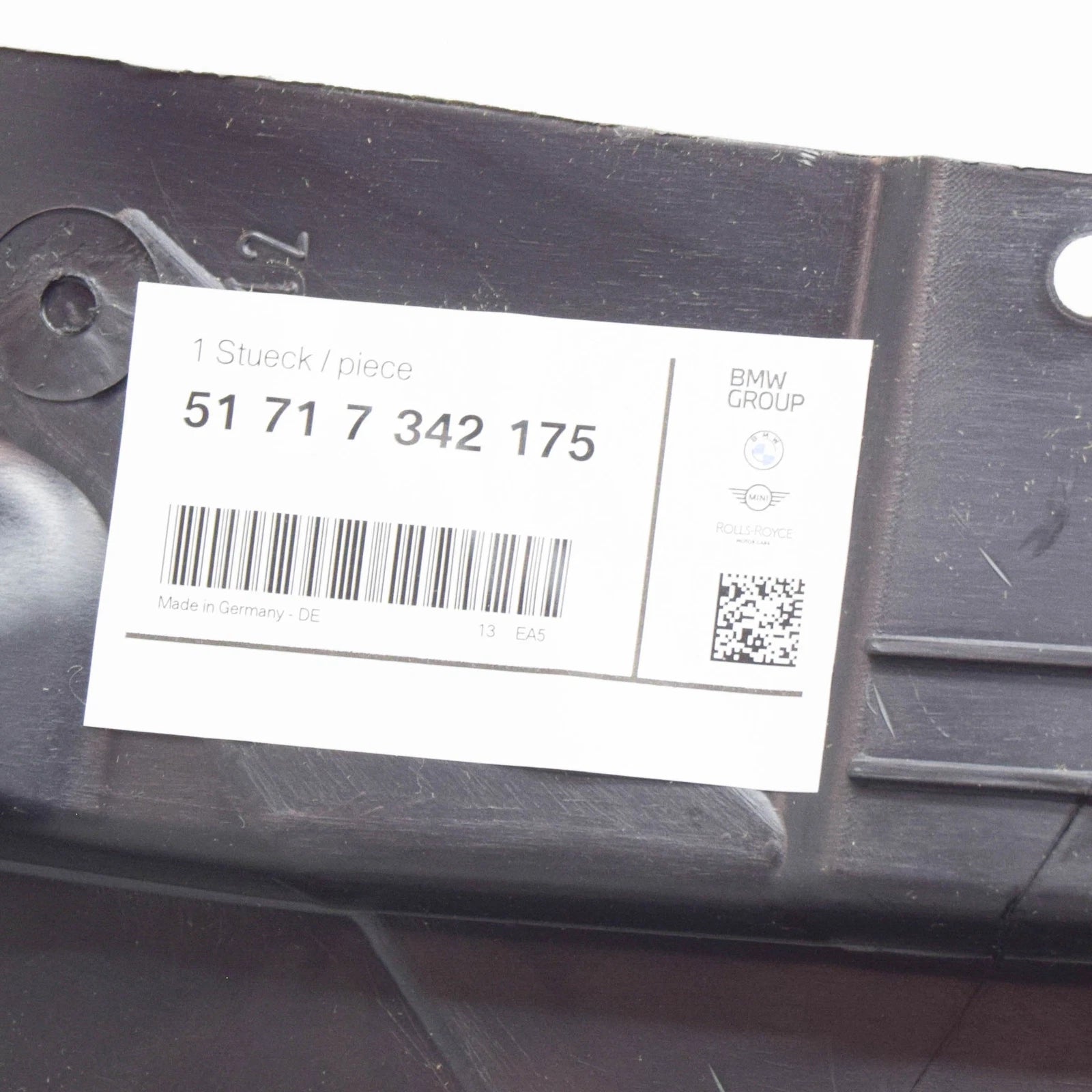 NEW BMW X1 F48 FRONT LEFT FENDER WHEEL ARCH LINER 51717342175 ORIGINAL