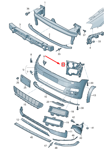NEW VOLKSWAGEN GOLF 5G MK7 FRONT RIGHT BUMPER COVER TRIM 5G0807162B9B9 ORIGINAL