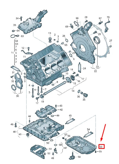 NEW AUDI A4 AVANT B8 06E103600H LOWER ENGINE OIL PAN 06E103600H ORIGINAL