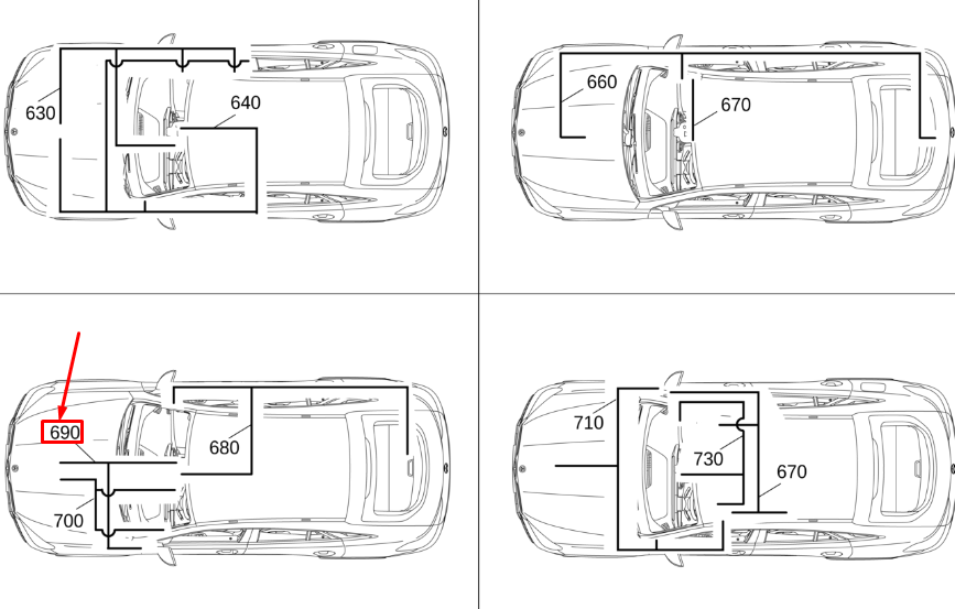 new mercedes-benz gle w167 gps antenna wiring harness rhd a1675409321 original