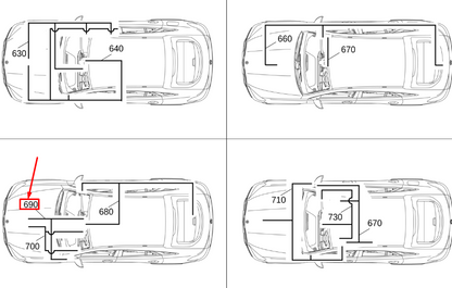 new mercedes-benz gle w167 gps antenna wiring harness rhd a1675409321 original