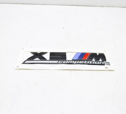 NEW BMW X5 M F95 REAR TRUNK BOOTLID BADGE 51148096408 8096408 ORIGINAL