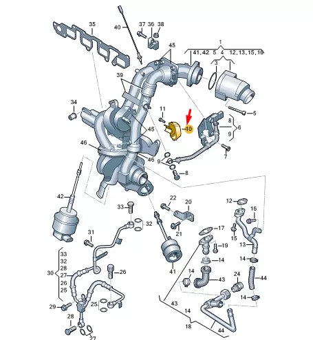 NEW VW TRANSPORTER VI T6 EXHAUST GAS TURBO GUARD PLATE 03L145811C