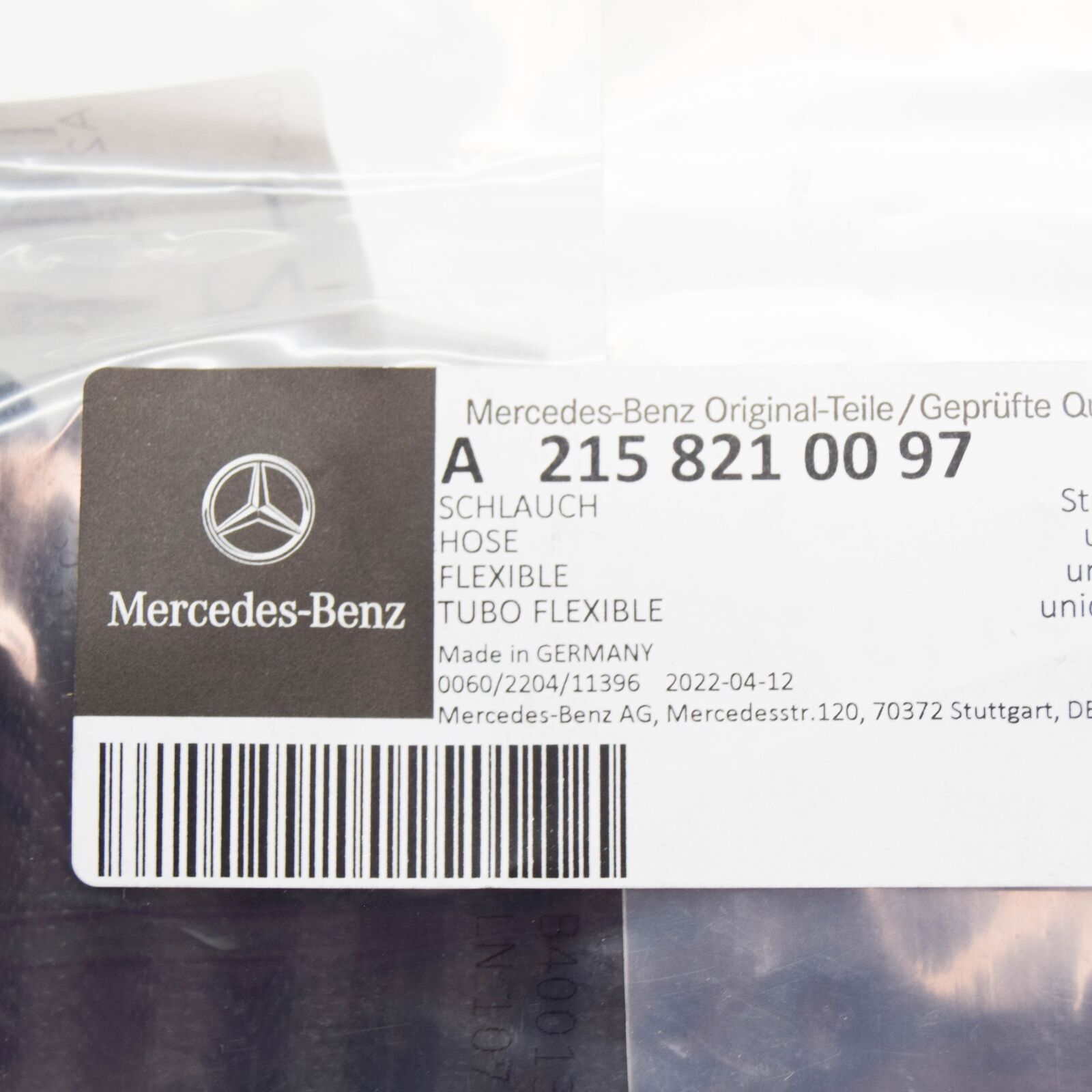 NEW MERCEDES-BENZ CL C215 FRONT DOOR WIRING PROTECTIVE HOSE A2158210097 ORIGINAL