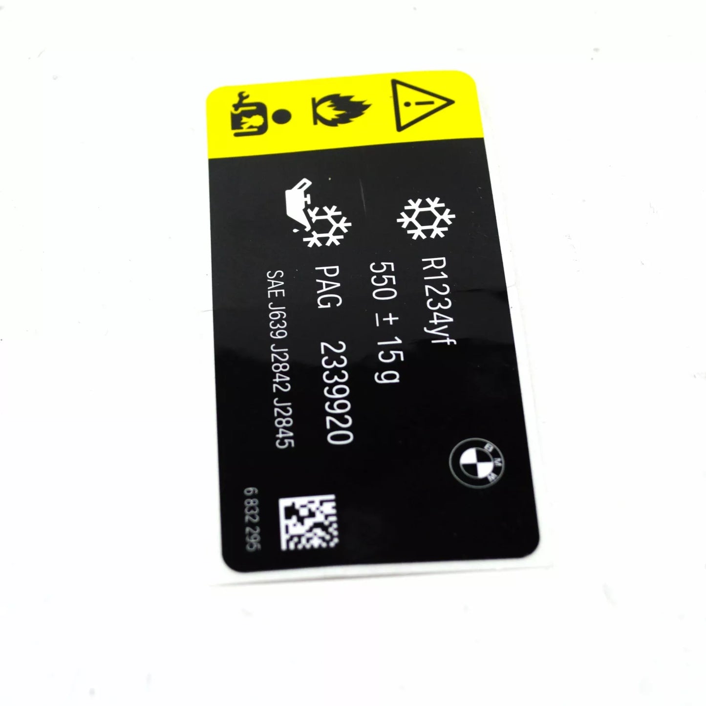 NEW BMW 3 TOURING G21 COOLANT LABEL 550/-10G 71236832295 ORIGINAL