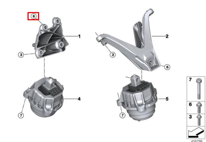 NEW BMW M5 F90 LEFT SIDE ENGINE MOUNT 8089821 22118089821 ORIGINAL