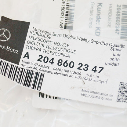 NEW MB GLK CLASS X204 LEFT SIDE HEADLIGHT WASHER NOZZLE A2048602347 ORIGINAL