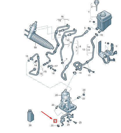 NEW VW TOUAREG 7P MK2 ELECTRIC POWER STEERING PUMP RETAINER 7P0423380A
