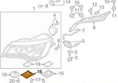 NEW AUDI RS7 4G FRONT HEADLIGHT CONTROL MODULE 4G0907472C ORIGINAL