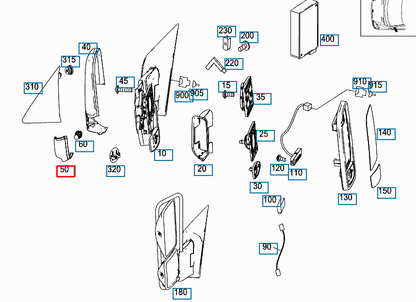 NEW MB SPRINTER W906 FRONT LEFT DOOR MIRROR TURN INDICATOR A0018229120 ORIGINAL