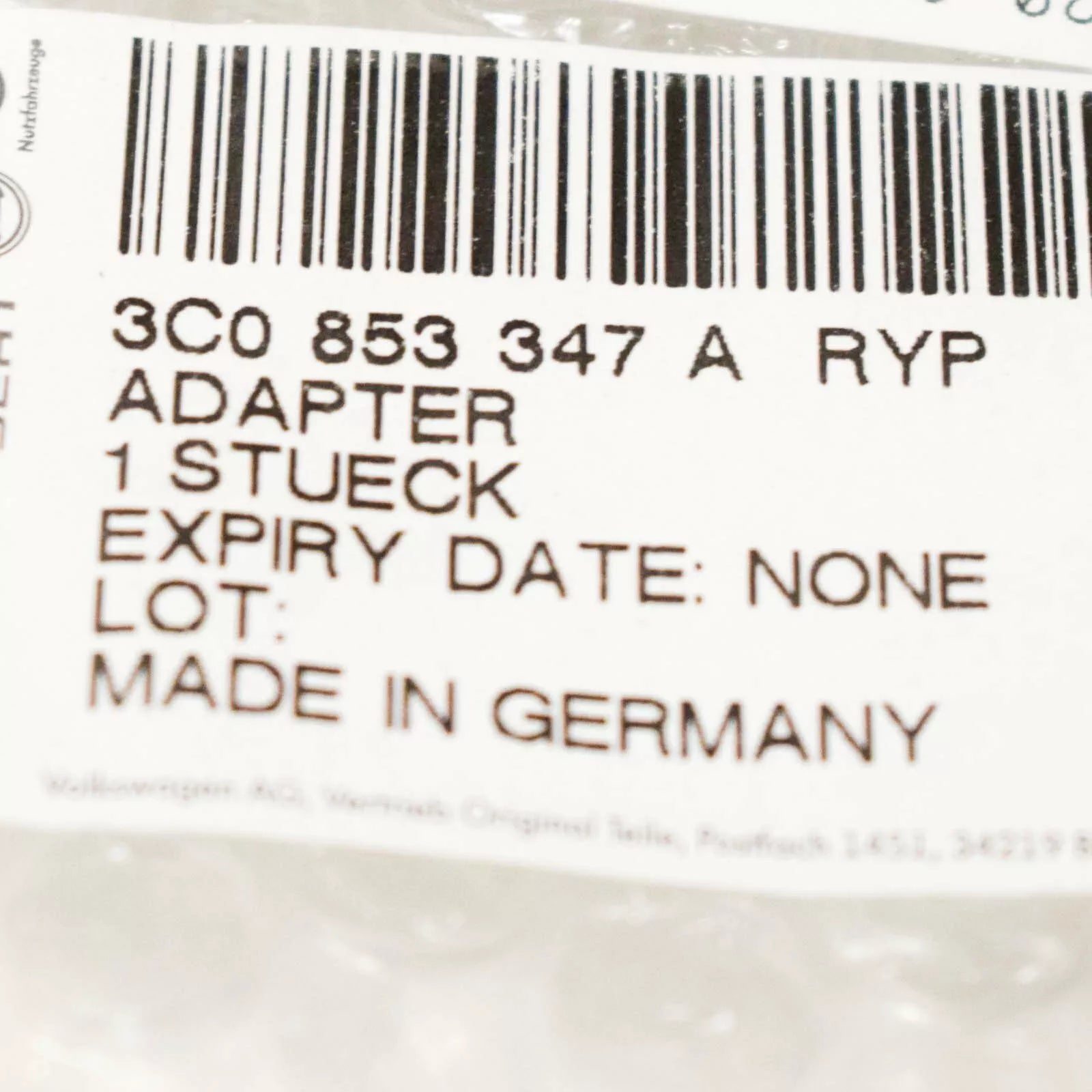 NEW VW PASSAT 3C2 FRONT BUMPER BADGE EMBLEM ADAPTER 3C0853347ARYP