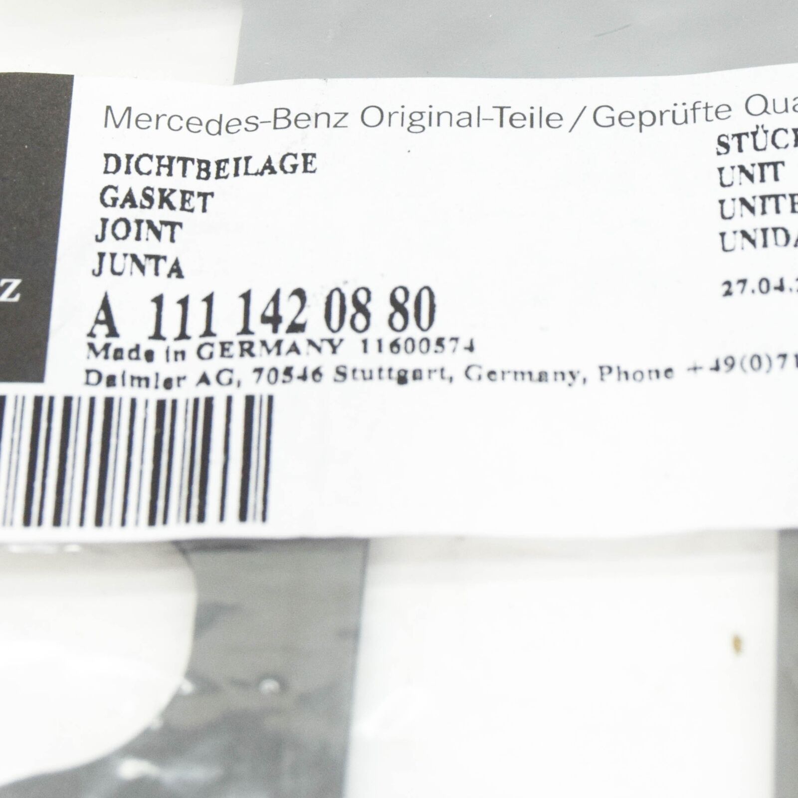 NEW MERCEDES-BENZ SPRINTER W903 EXHAUST MANIFOLD GASKET A1111420880 ORIGINAL