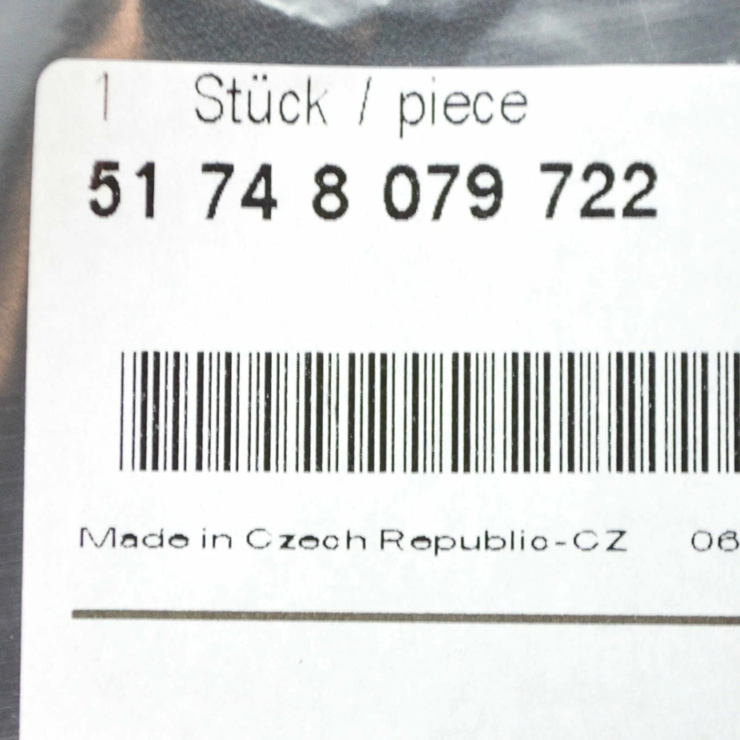 NEW BMW 3 G20 FRONT CENTER RIGHT M AIR DUCT COVER 51748079722 ORIGINAL