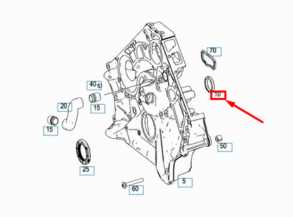 NEW MERCEDES-BENZ ML W164 TIMING CASE SEALING RING A0149971746 ORIGINAL