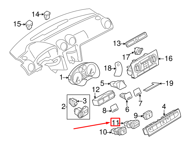 new audi a3 sportback 8p air bag warning light 8p0919234a5pr original