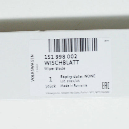NEW VOLKSWAGEN UP FRONT WIPER BLADE SET LHD 1S1998002