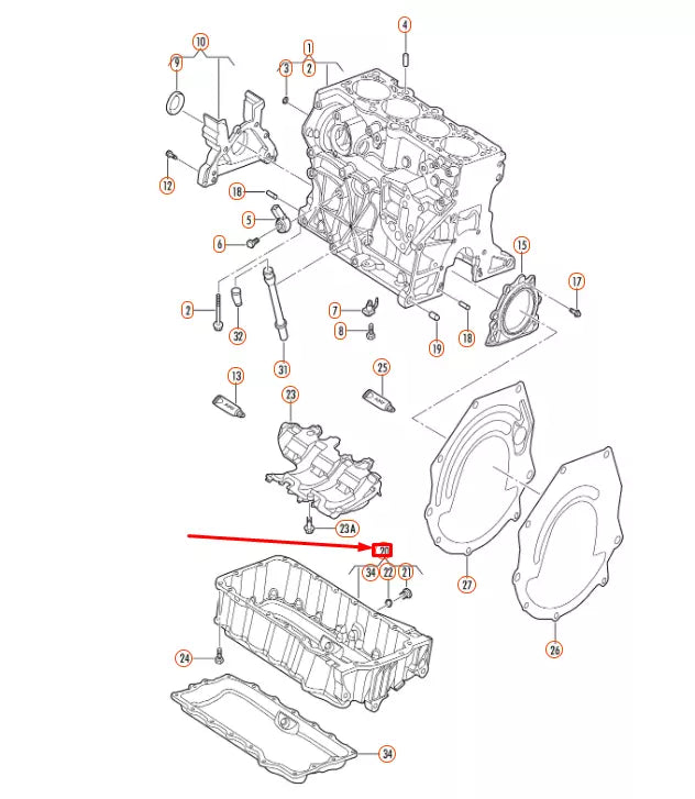 NEW VOLKSWAGEN JETTA A6 ENGINE OIL SUMP 06A103601BC ORIGINAL