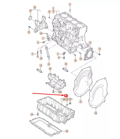 NEW VOLKSWAGEN JETTA A6 ENGINE OIL SUMP 06A103601BC ORIGINAL