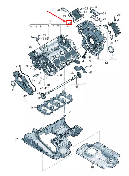 NEW AUDI Q7 4M ENGINE COVER SEAL 057109092E
