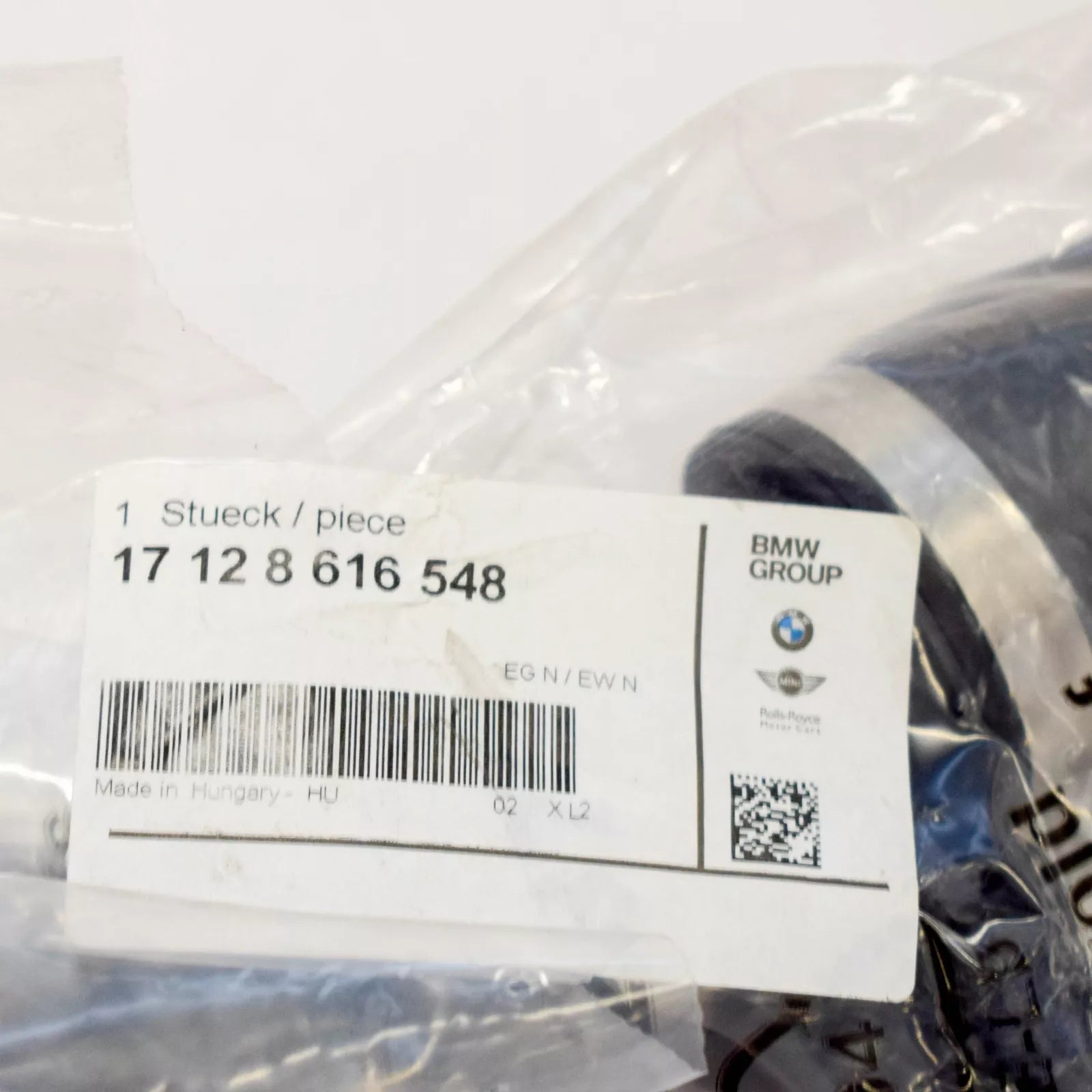 NEW BMW 3 F34 FEED RADIATOR TOP HOSE 17128616548 ORIGINAL