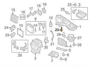 NEW VOLKSWAGEN EOS TEMPERATURE SENSOR 1K0907543F 2010