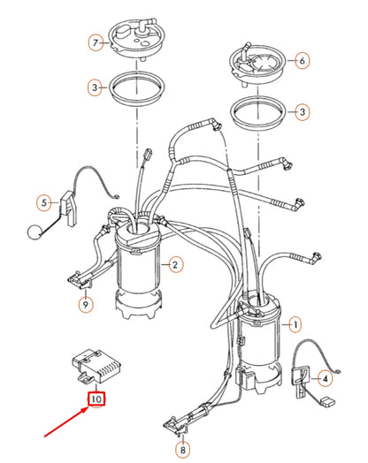 NEW VOLKSWAGEN TOUAREG 7P MK2 FUEL PUMP CONTROL UNIT 7P0906093B ORIGINAL