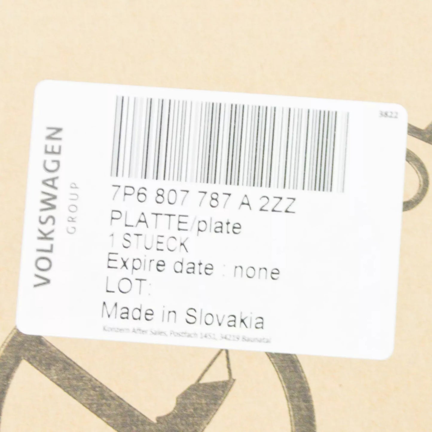 NEW VW TOUAREG 7P REAR BUMPER UPPER CHROME TRIM MOLDING 7P6807787A2ZZ ORIGINAL