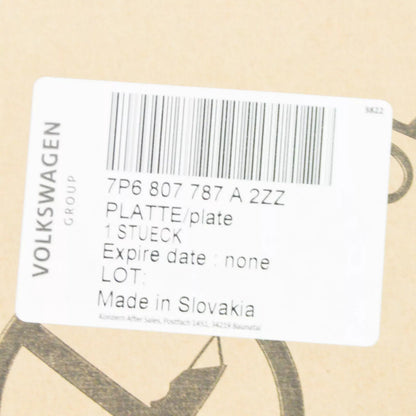 NEW VW TOUAREG 7P REAR BUMPER UPPER CHROME TRIM MOLDING 7P6807787A2ZZ ORIGINAL