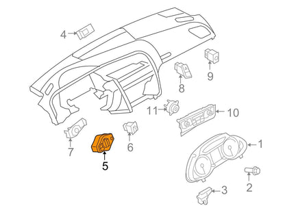new audi a4 b8 headlights control switch unit 8k0941531as wep original