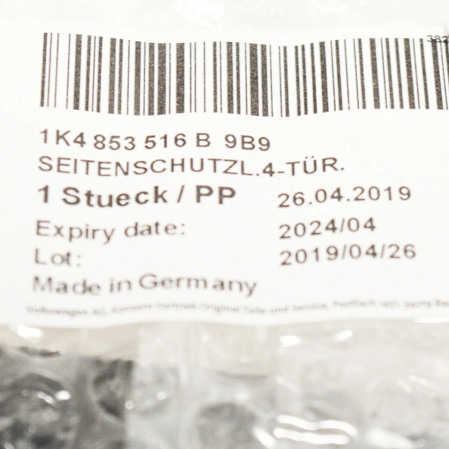 NEW VW GOLF MK5 FRONT RIGHT DOOR MOLDING TRIM 1K4853516B9B9