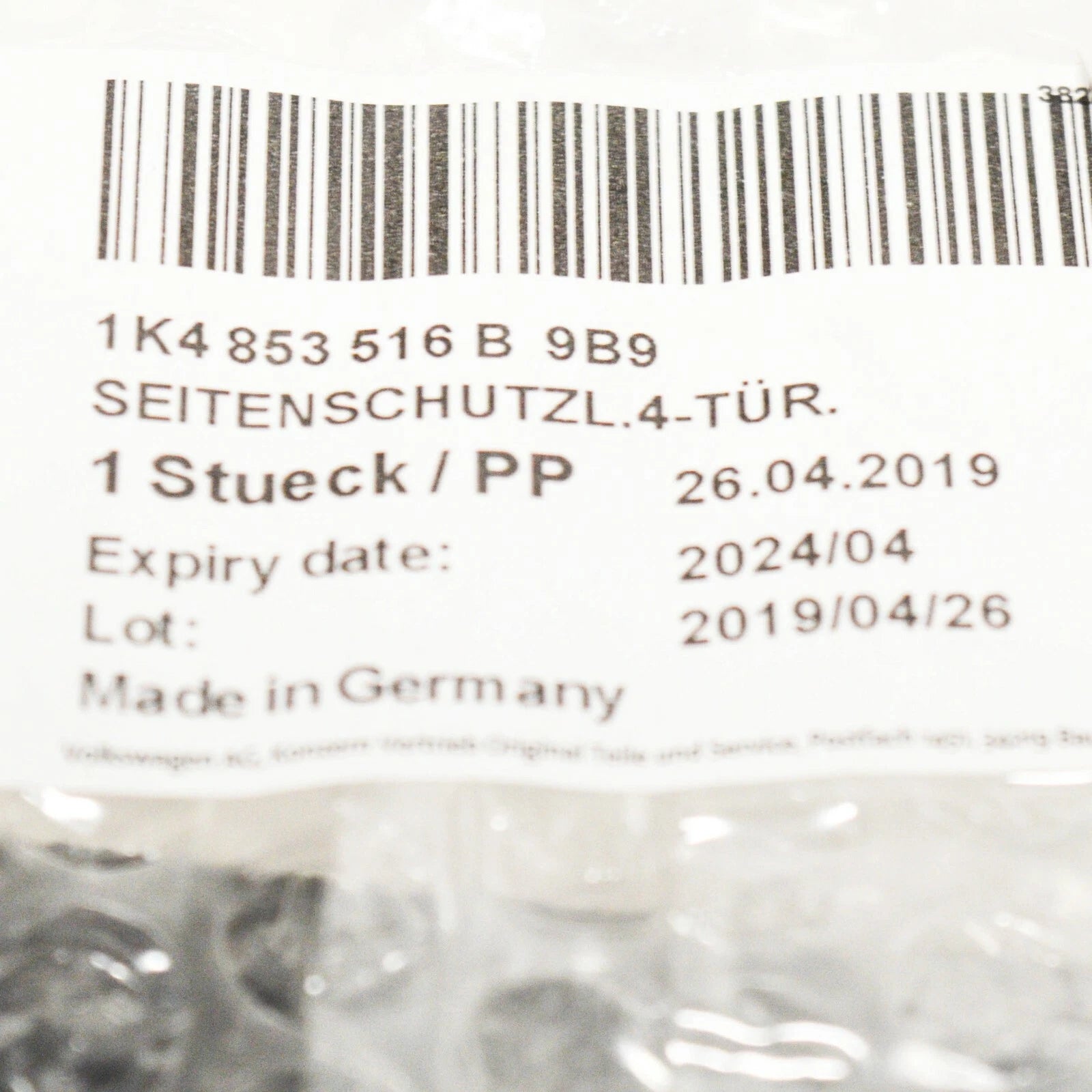 NEW VW GOLF MK5 FRONT RIGHT DOOR MOLDING TRIM 1K4853516B9B9