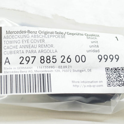 NEW MERCEDES-BENZ EQS V297 FRONT BUMPER TOW EYE COVER A29788526009999 ORIGINAL