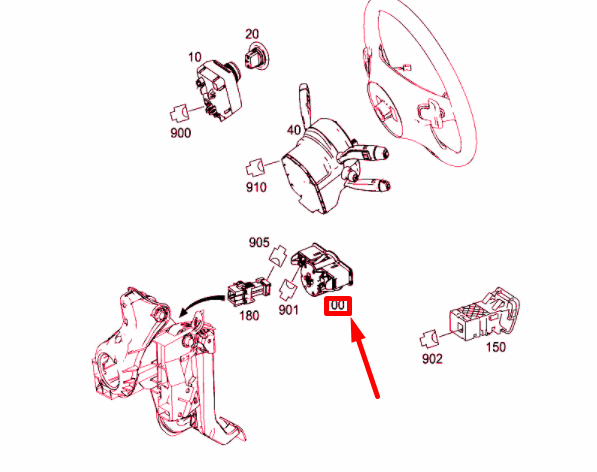 NEW MERCEDES-BENZ GLE W166 LIGHT SWITCH BLOCK A21290507519107 ORIGINAL