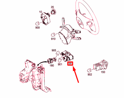 NEW MERCEDES-BENZ GLE W166 LIGHT SWITCH BLOCK A21290507519107 ORIGINAL