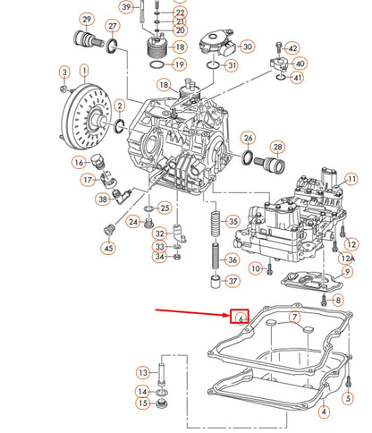 NEW AUDI A3 8P AUTOMATIC TRANSMISSION OIL PAN GASKET SEAL 09G321370 ORIGINAL