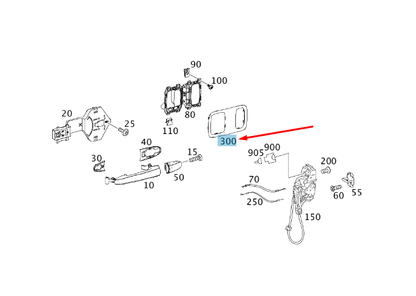 NEW MB SPRINTER W906 REAR DOOR INTERIOR LOCKING COVER A63974701879B27 ORIGINAL