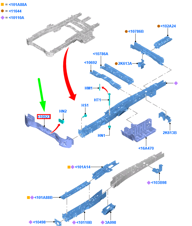 new ford transit mk4 front reinforcement bar kk31-v109a26-ab 2366719 original