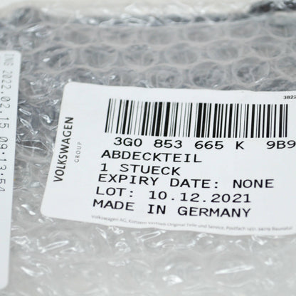 NEW VOLKSWAGEN PASSAT B8 FRONT BUMPER LEFT AIR VENT GRILLE 3G0853665K9B9