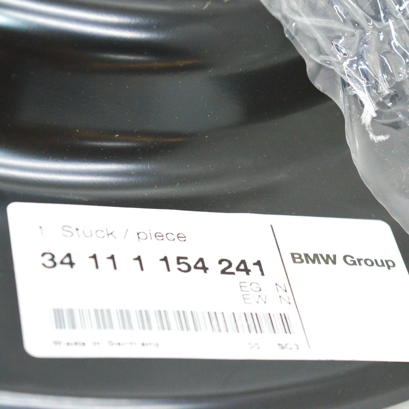 NEW BMW 3 E30 LEFT BRAKE ROTOR SPLASH SHIELD 34111154241 ORIGINAL